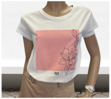 Rinascimento Cfc0119204 Fehér-púder Póló