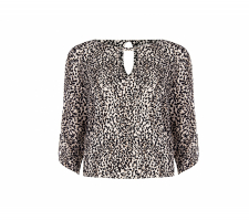 Rinascimento Cfc0123517 Bézs Mintás Blúz