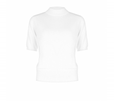 Rinascimento Cfm0011569 Törtfehér Rövidujjú Garbó