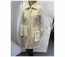 Rinascimento Lana Bianco kabát - CFC0122208