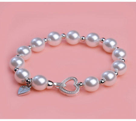 CR Pearl Collection 2401k Fehér-ezüst Gyöngy Karkötő