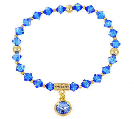 Cr Sunshine Collection 23k-14 Királykék-arany karkötő