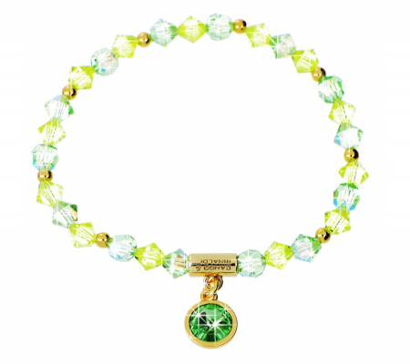 Cr Sunshine Collection 23k-16 Zöld-arany Karkötő