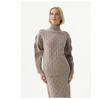 Leo & Ugo taupe garbós pulóver - AW143