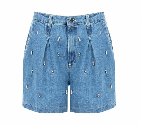Rinascimento Cfc0124286 Indigókék Short