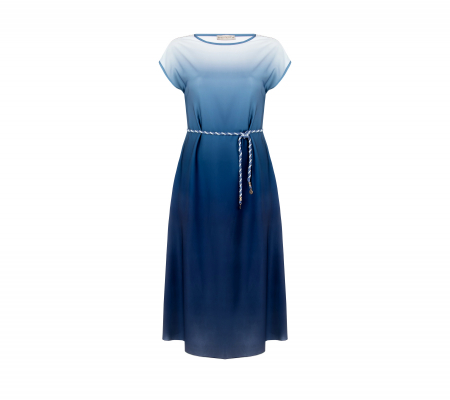 Rinascimento Curvy Cfc0123747 Kék Ruha