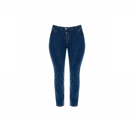 Rinascimento Curvy Cfc117571 Kék Farmernadrág