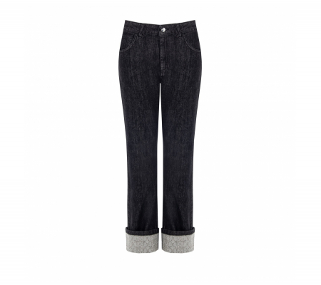 Rinascimento fekete jeans nadrág - CFC0125150